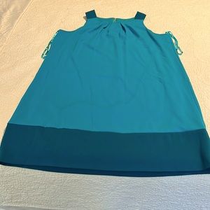 NWOT Donna Rocco New York Turquoise/ Gold Dress